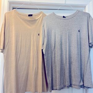 Polo by Ralph Lauren Men's Gray and Tan T-Shirts